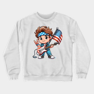 A Whimsical Tribute to American Culture in Cartoon Style T-Shirt Crewneck Sweatshirt
